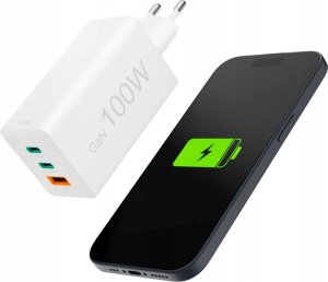 Ładowarka Hama Hama ładowarka sieciowa mini 100W GaN PD/QC 2x USB-C, 1x USB-A biała 7