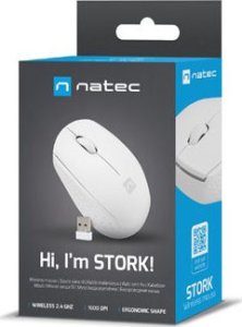 Mysz Natec Mysz bezprzewodowa Natec Stork optyczna 1600 DPI biała 14