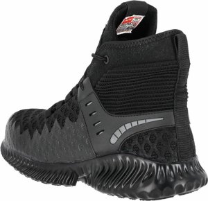 Buty trekkingowe męskie R.E.I.S. BRULTRA-T S1 PL SR -  męskie trzewiki bezpieczne ULTRA dziany wytrzymał materiał tekstylny oraz materiał KPU podeszwa guma antypoślizgowa antyelektrostatyczna METAL FREE 42 3