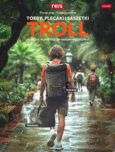 R.E.I.S. TROLL-TRAVELBAG - Torba podróżna 5 kieszeni na suwaki usztywniane dno 600D Oxford 100% poliester powleczony PCV pętelki na doczepienie akcesoriów - 35 litrów - 52x25x30 cm 2