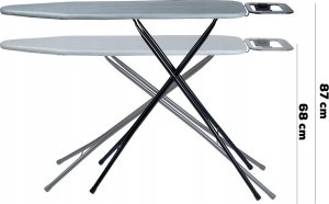 Vilde Deska do prasowania szara 130x34x87,5 cm 8