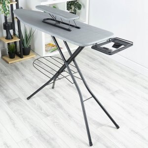 Vilde Deska do prasowania z rękawnikiem szara 140x39x92 cm 3