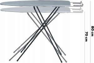 Vilde Deska do prasowania szara 105,5x30,5x80,5 cm 7