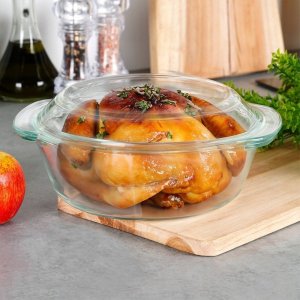 Vilde Naczynie żaroodporne z pokrywką szklane 2 l+750 ml 3