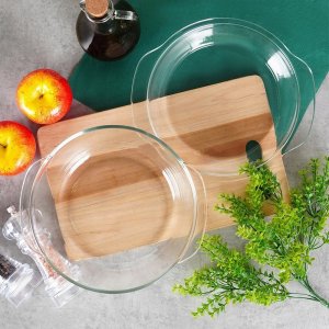 Vilde Naczynie żaroodporne z pokrywką szklane 2 l+750 ml 5