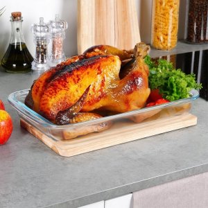 Vilde Naczynie żaroodporne szklane 39,5x24x5 cm, 3 l 3