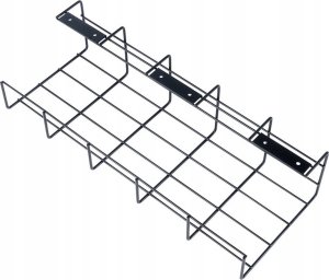 Vilde Organizer na kable pod blat biurka metalowy czarny 12