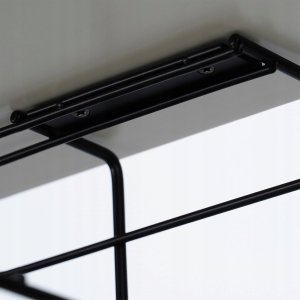 Vilde Organizer na kable pod blat biurka metalowy czarny 10