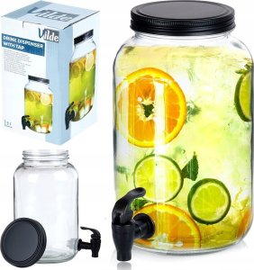 Vilde Słój do napojów z kranikiem szklany 3,2 l 3