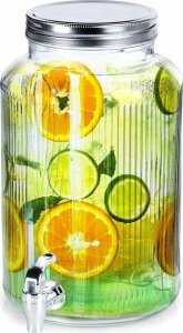 Vilde Słój do napojów z kranikiem szklany 6,2 l 2