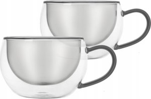Orion Szklanki termiczne z podwójną ścianką do kawy i herbaty DOUBLE 300 ml 2 szt. 4