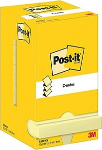 Post-it Karteczki Post-it Z-Notes 76x76mm (R330-CY) żółte (12x100) 1