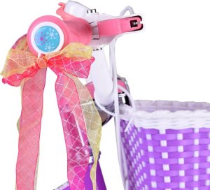 Royalbaby RoyalBaby Rower dziecięcy STAR GIRL 14" koszyk kółka boczne pchacz RB14G-1 6