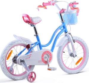 Royalbaby RoyalBaby Rower dziewczęcy STAR GIRL 16cal koszyk kółka boczne RB16G-1 5
