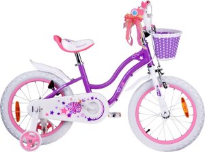 Royalbaby RoyalBaby Rower dziecięcy STAR GIRL 16cal koszyk kółka boczne RB16G-1 2