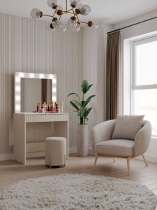 Topeshop Elegancka toaletka MARINA 2S SLIM 3