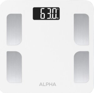 Alpha WAGA ELEKTRONICZNA ANALITYCZNA ŁAZIENKOWA POMIAR TŁUSZCZU BMI SMART ALPHA 7