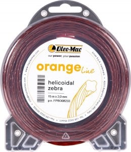 Oleo-Mac ŻYŁKA TNĄCA OLEO-MAC Orange line 2,4mm / 15 m. DO KOSY PROFIL SPIRALNY , SZPULA FPRO08234 - OFICJALNY DYSTRYBUTOR - AUTORYZOWANY DEALER OLEO MAC 1