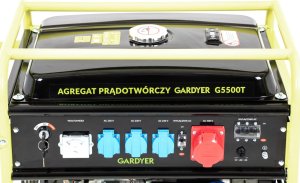 Agregat Gardyer AGREGAT PRĄDOTWÓRCZY GENERATOR PRĄDU TRÓJFAZOWY GARDYER G5500T 5.5 KW ESTART - OFICJALNY DYSTRYBUTOR - AUTORYZOWANY DEALER GARDYER 5