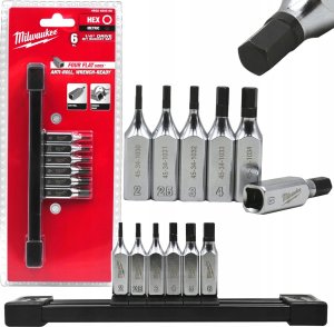 Hikoki MILWAUKEE SET OF SHANK SOCKETS 6 pcs. 1/4 HEX 1