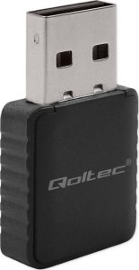 Karta sieciowa Qoltec Karta sieciowa Qoltec Bezprzewodowy Ultra szybki DUAL mini WiFi adapter 2 x 2dBi Standard AC | 1300Mbps 4