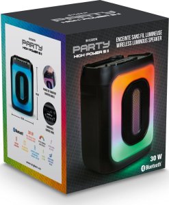 Głośnik BigBen Big Ben Głośnik Bluetooth Party Cube Bass Boost Podświetlenie LED 30W 2
