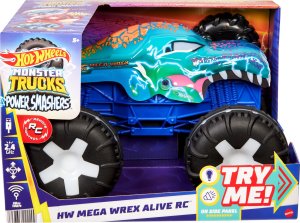 Mattel Hot Wheels RC Monster Trucks Mega-Wrex Alive Światła i dźwięki (JBD90) 2