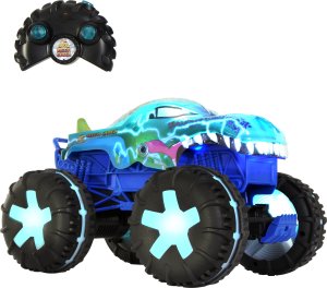 Mattel Hot Wheels RC Monster Trucks Mega-Wrex Alive Światła i dźwięki (JBD90) 3