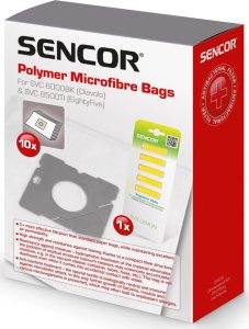Worek do odkurzacza Sencor Dulkių maišeliai (10 vnt.) ir kvapai siurbliams Sencor SVC 5500WH, SVC 5501BK, SVC 6000BK, SVC 6001BK, SVC 8500Ti, SVC 8501Ti, SVC 8505Ti, SVC 9300BK 1