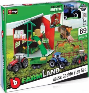 Bburago Horse Stable Playset Tractor BBURAGO 1