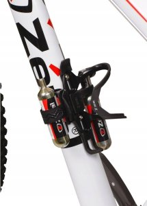 Zefal ZÉFAL Bottle cage Pulse Z2i Co2 Kit Black Composite, Strap: Nylon w. silicone. Incl. EZ Big Shot inflation & 2x25 g. 3