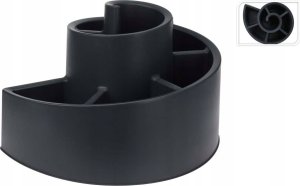 Vilde Kwietnik ogrodowy plastikowy czarny spiralny 53x43,5x32,5 cm 4