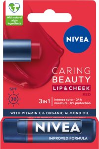 Nivea NIVEA_Caring Beauty 3w1 pomadka pielęgnująca Red 4,8g 1