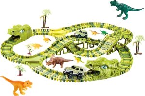 ProNice Tor Wyścigowy Dinozaur XXL Dino Park Tor Przeszkód Dinozaury Zestaw 240 el 2