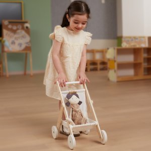 Viga Toys VIGA PolarB Drewniany Wózek dla Lalek 2