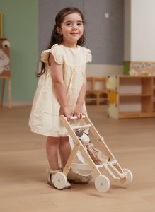 Viga Toys VIGA PolarB Drewniany Wózek dla Lalek 3