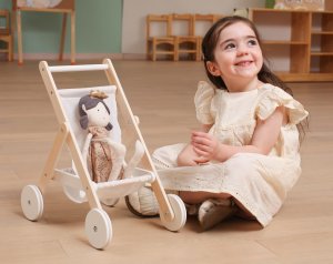 Viga Toys VIGA PolarB Drewniany Wózek dla Lalek 4