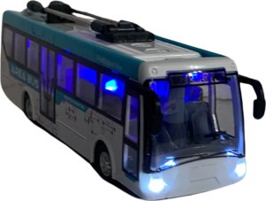 ProNice TROLEJBUS ZDALNIE STEROWANY POJAZD KOMUNIKACJA MIEJSKA EFEKTY ŚWIETLNE 7
