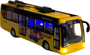 ProNice TROLEJBUS SZKOLNY ZDALNIE STEROWANY KOMUNIKACJA MIEJSKA EFEKTY ŚWIETLNE RC 7