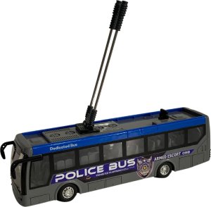 ProNice TROLEJBUS POLICYJNY ZDALNIE STEROWANY KOMUNIKACJA MIEJSKA EFEKTY ŚWIETLNE 4