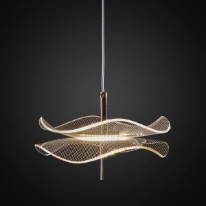 Lampa wisząca ALTAVOLA DESIGN Lampa wisząca Mariposa złota, delikatnie ciepła 1