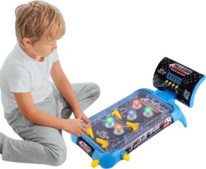 ProNice Mini Pinball Gra Zręcznościowa Flipper Stół Kulka Światła Muzyka Licznik 16