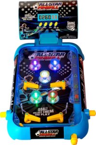 ProNice Mini Pinball Gra Zręcznościowa Flipper Stół Kulka Światła Muzyka Licznik 3