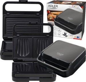 Opiekacz Adler Sandwich maker 2 in 1 | AD 3070b | 850 W | Number of plates 2 | Black 13