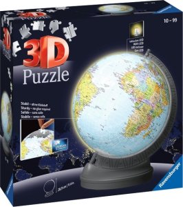 Ravensburger Ravensburger RAVENSBUREGR 3D dėlionė Globe, 540d., 11549 1