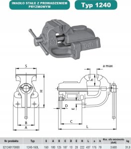 Bahco IMADLO 1240-150 STALE WZMOCN. 2