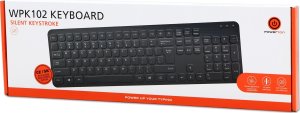 Powerton Powerton WPK102, klawiatura Slim CZ/SK, klasyczna, przewodowa (USB), czarna, cicha 6