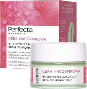 DAX Perfecta Pharmacy Cera Naczynkowa Intensywnie Nawilżający Krem ochronny SPF20 50ml 1