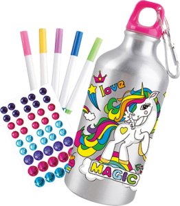 ProNice Zestaw Kreatywny Butelka Do Wody Malowanie Jednorożec Diamenty Wyklejanka 3
