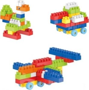 ProNice ZESTAW KONSTRUKCYJNY W WALIZCE DUŻE BEZPIECZNE KLOCKI PLASTIKOWE 220 el 3